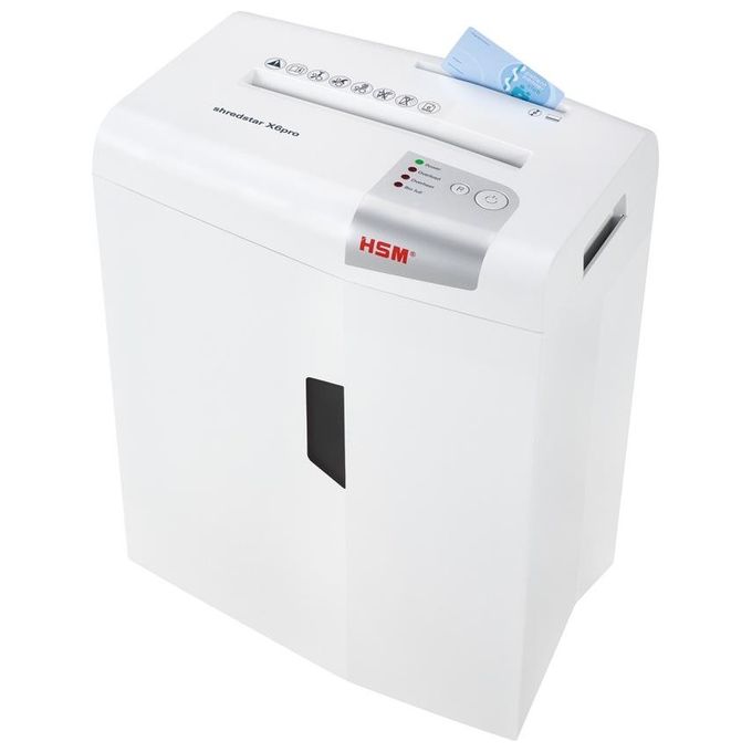 HSM X6pro Distruggi Documenti Taglio a Particelle 22cm 58 dB Argento-Bianco