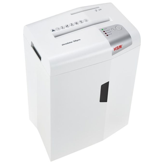 HSM X6pro Distruggi Documenti Taglio a Particelle 22cm 58 dB Argento-Bianco