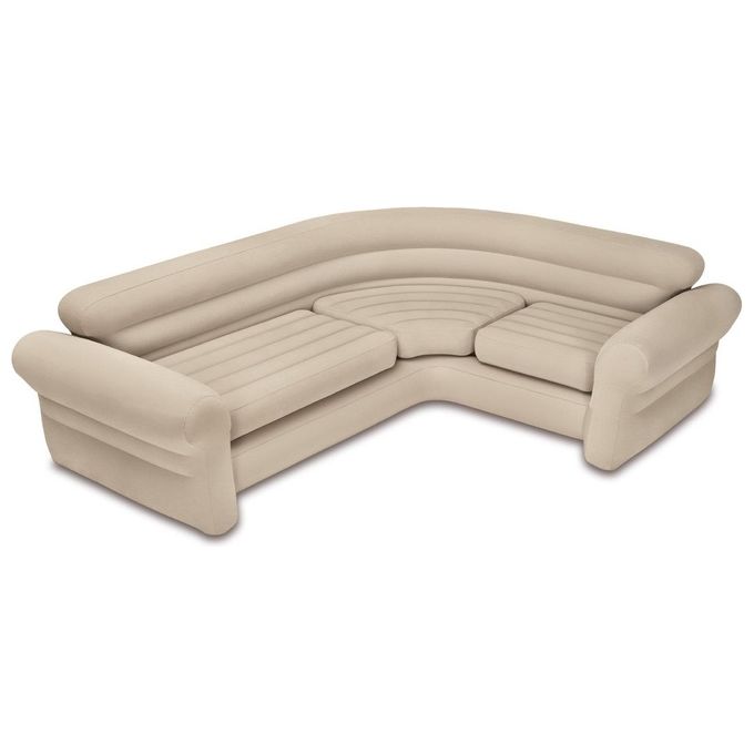 Intex Sofa' Gonfiabile Beige 2.57 m x 2.03 m x 76 cm per Piscine e Campeggio
