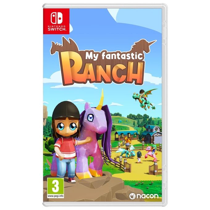 NACON SWITCHMYRANCHSPIT My Fantastic Ranch Videogame Simulazione Supporto Fisico Piattaforma Nintendo Switch Lingue Italiano Spagnolo Inglese colore Nero