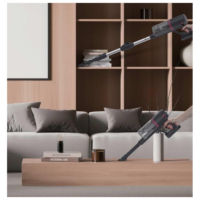 Hoover HFG10HX011 Go Scopa Elettrica Senza Filo Senza Sacchetto 0,55 L 200 W autonomia 45 min colore Grigio Magenta