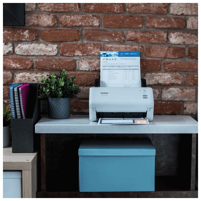 Brother ADS-4100 Scanner ADF Documentale A4 Duplex 35 ppm 600x600 DPI ADF 60 fogli USB colore Nero Bianco