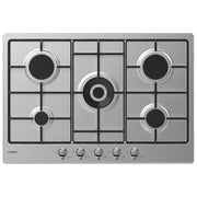 Candy CHW74WTX Piano Cottura a Gas 5 Zone 75 cm Acciaio Inox