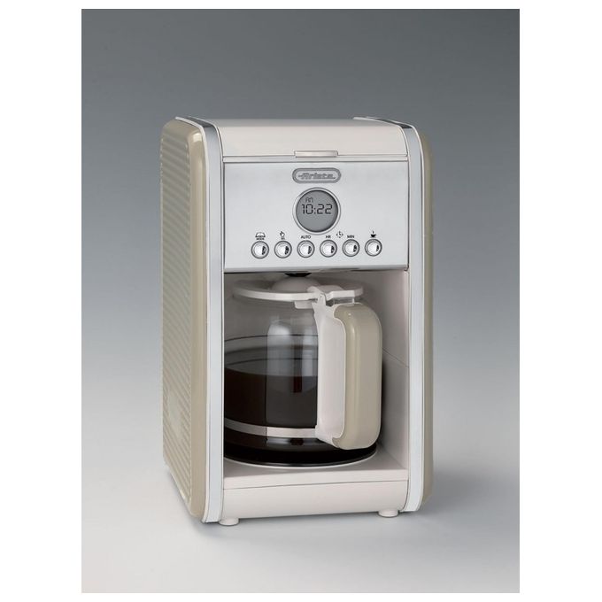 Ariete Macchina Caffe Americano 12 Tazze Caraffa in Vetro 2000W Beige