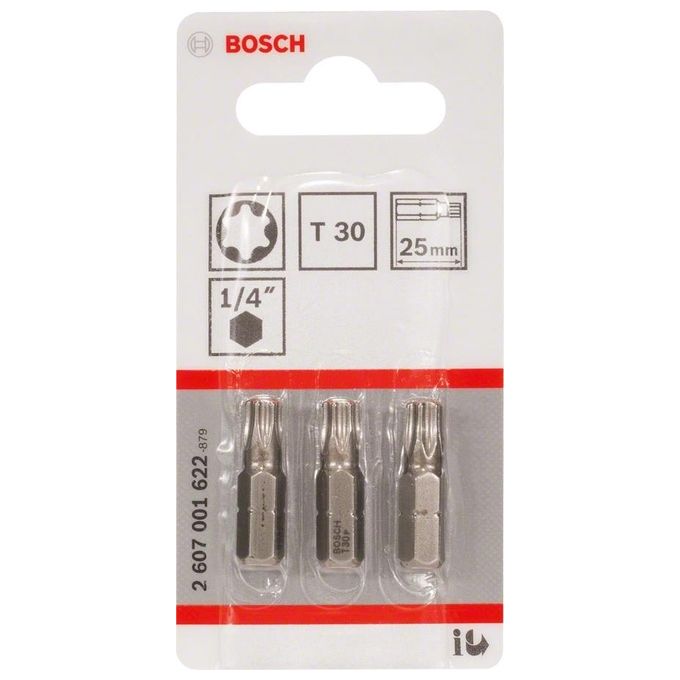 Bosch 3ST Bit di Avvitamento Torx T30 XH 25mm
