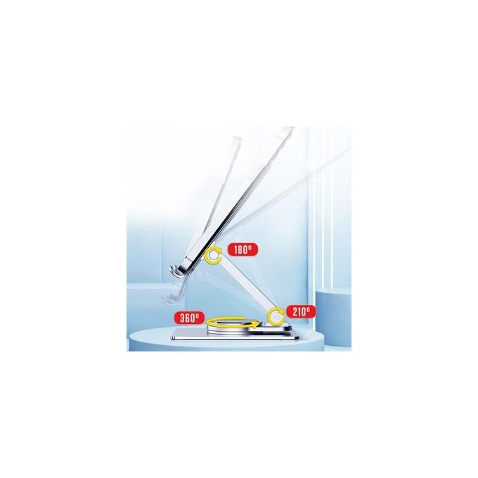 Atlantis P022-SS01-AGP Supporto per Smartphone-Tablet Base Girevole e Inclinabile da 0cm a 6cm