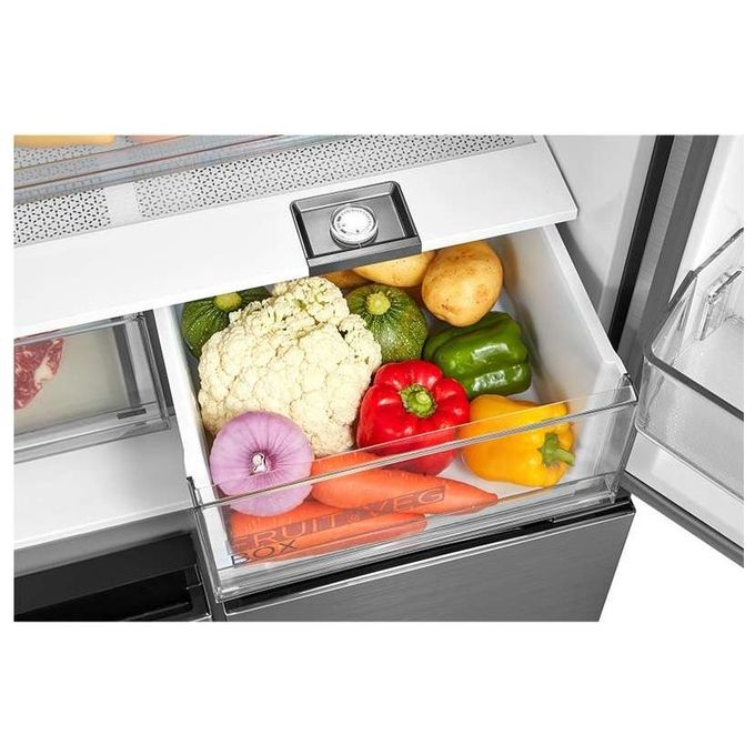 Midea MDRM691FIE46 Frigorifero Americano 4 Porte 515 L 189,8 cm Classe E 35 dB Total No Frost Inverter colore Inox