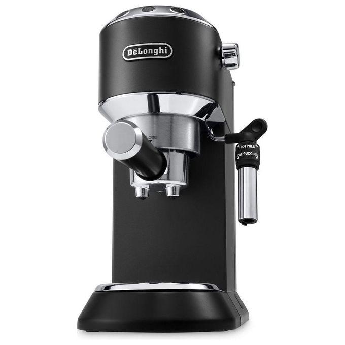 DeLonghi Dedica Style EC685.BK, Macchina Espresso Manuale, Nero-Cromo, 1.1L