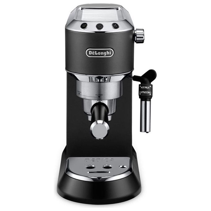 DeLonghi Dedica Style EC685.BK, Macchina Espresso Manuale, Nero-Cromo, 1.1L