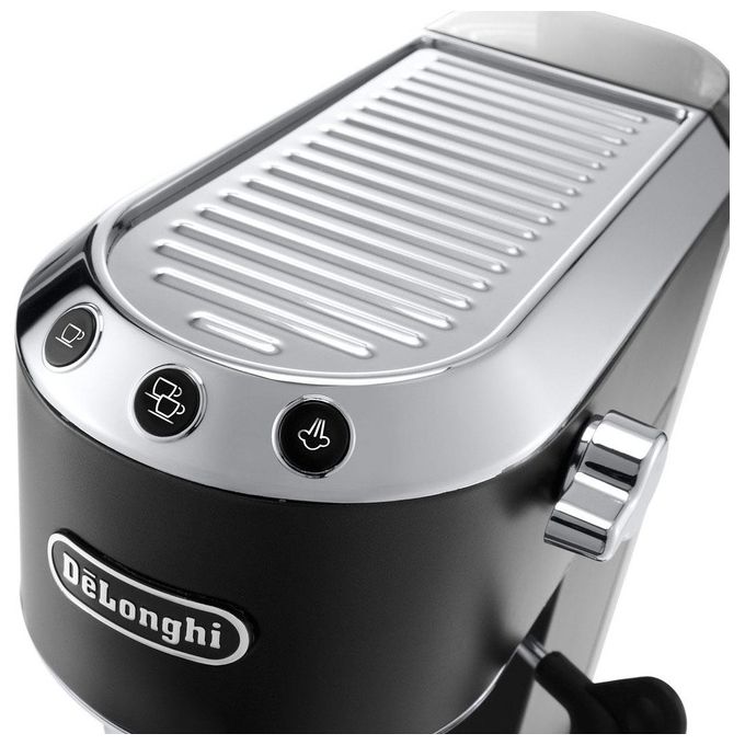 DeLonghi Dedica Style EC685.BK, Macchina Espresso Manuale, Nero-Cromo, 1.1L