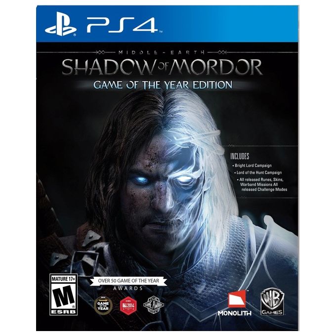 Terra Di Mezzo - L'Ombra Di Mordor GOTY Game Of The Year Edition PS4 Playstation 4