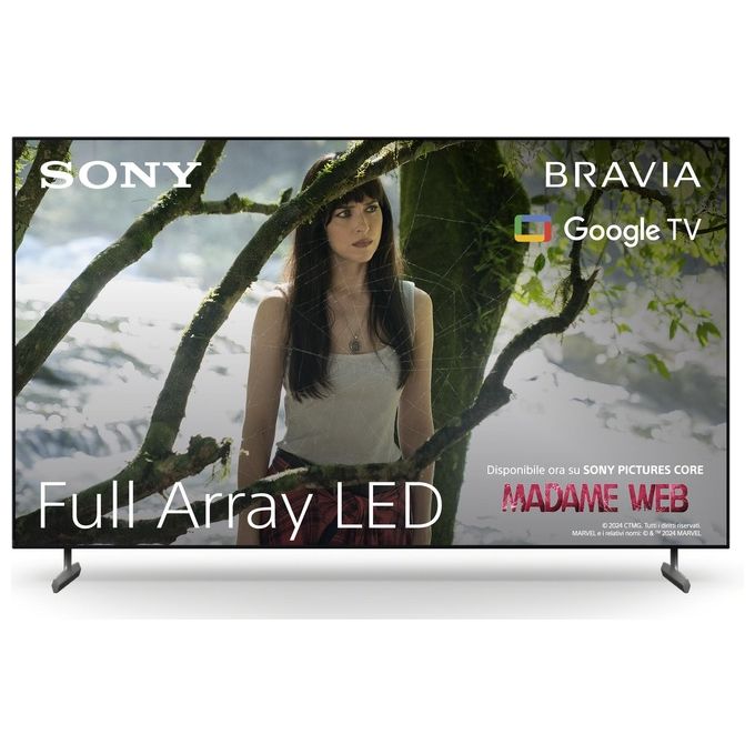 Sony KD55X85LAEP Bravia TV Full Array LED 55'' 4K Ultra HD Google TV HDR Dolby Vision 120 Hz 4 HDMI Wi-Fi colore Nero