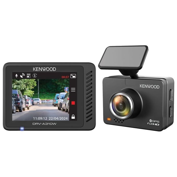 Kenwood DRV-A310W Dash Cam Full HD 1080p Display 2'' GPS Wi-Fi HDR G-Sensor MicroSD 256 GB colore Nero