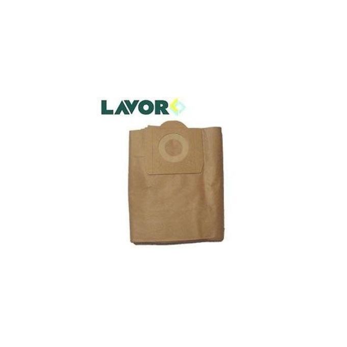 Lavor Filtro Raccoglitore per la Polvere Aspirata 5 Sacchetti Adatto per Aspiratori Modello Gnx 32 Trenta