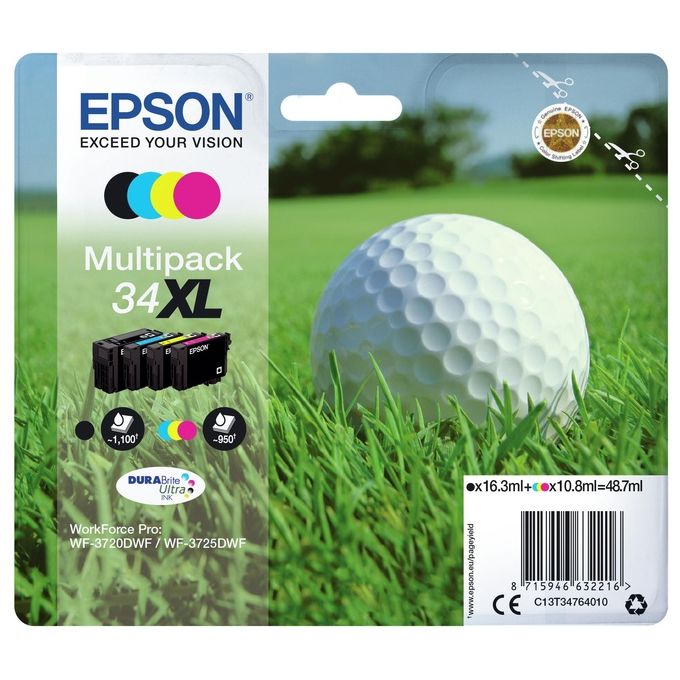 Epson multipack Pallina golf 34xl K-cmy