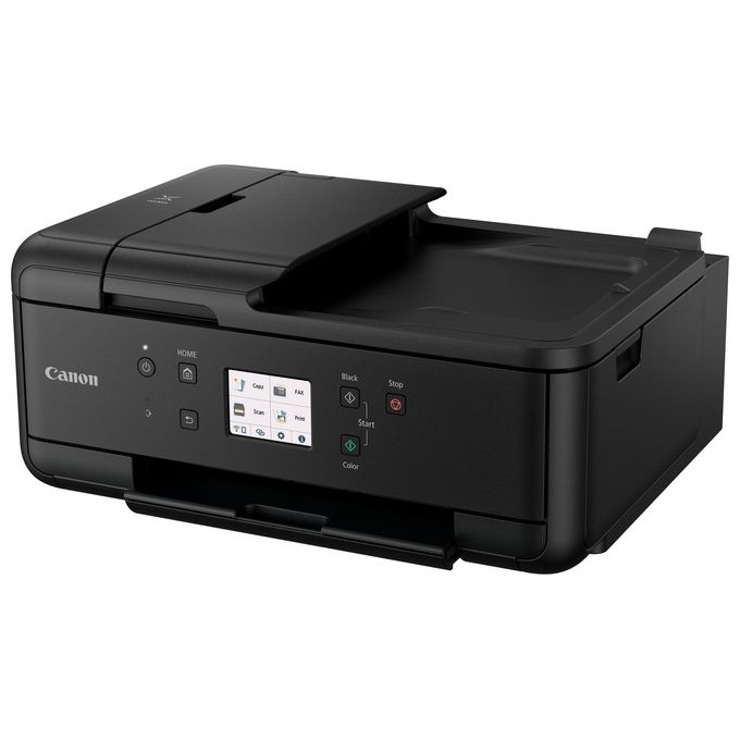 Canon PIXMA TR7650 Stampante Multifunzione 4 in 1 Getto d'Inchiostro 5 Cartucce Wi-Fi Stampa Fronte Retro Automatica ADF LCD Touch 4800 x 1200 DPI colore Nero