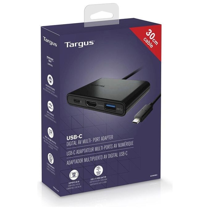 Targus Replicatore di Porte e Docking Station per Notebook Cablato Usb 3.2 Gen 1 Type-C Nero