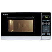 Sharp R242INW Forno a microonde Solo Microonde 20 L 800 W 11 livelli di potenza 8 funzioni automatiche colore Argento