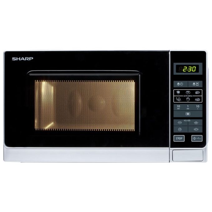 Sharp R242INW Forno a microonde Solo Microonde 20 L 800 W 11 livelli di potenza 8 funzioni automatiche colore Argento
