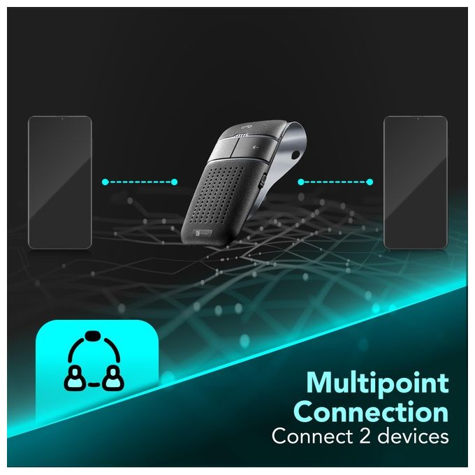 Cellular Line Easy Drive Universale Vivavoce Bluetooth per auto con funzione dualphone
