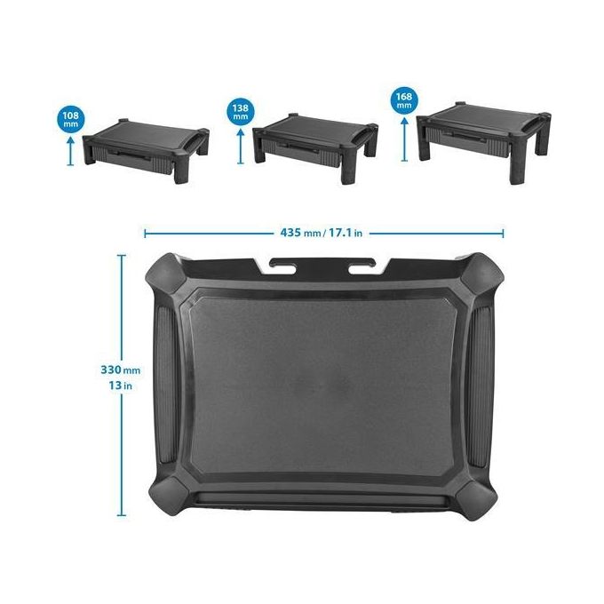 Startech Supporto per Monitor con cassetto Altezza regolabile