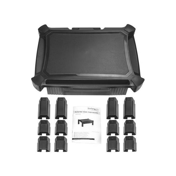 Startech Supporto per Monitor con cassetto Altezza regolabile