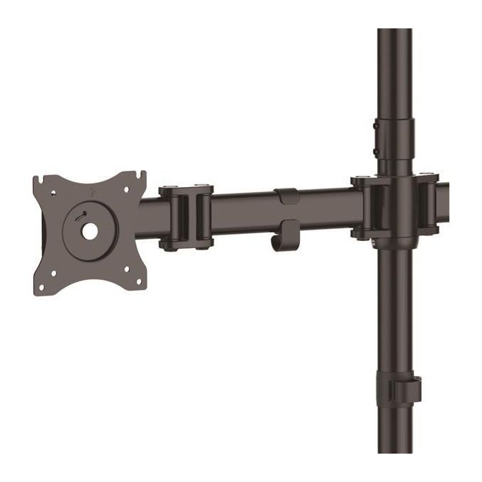 StarTech.com ARMBARQUAD Supporto Articolabile VESA per 4 Monitor fino a 27'' Regolabile Altezza Rotazione Inclinazione Gestione Cavi colore Nero