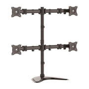 StarTech.com ARMBARQUAD Supporto Articolabile VESA per 4 Monitor fino a 27'' Regolabile Altezza Rotazione Inclinazione Gestione Cavi colore Nero