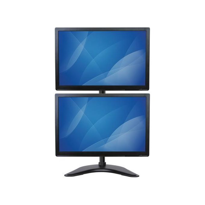 StarTech Supporto da Scrivania per 2 Monitor in Acciaio Robusto Verticale Regolabile per Schermi Fino a 27
