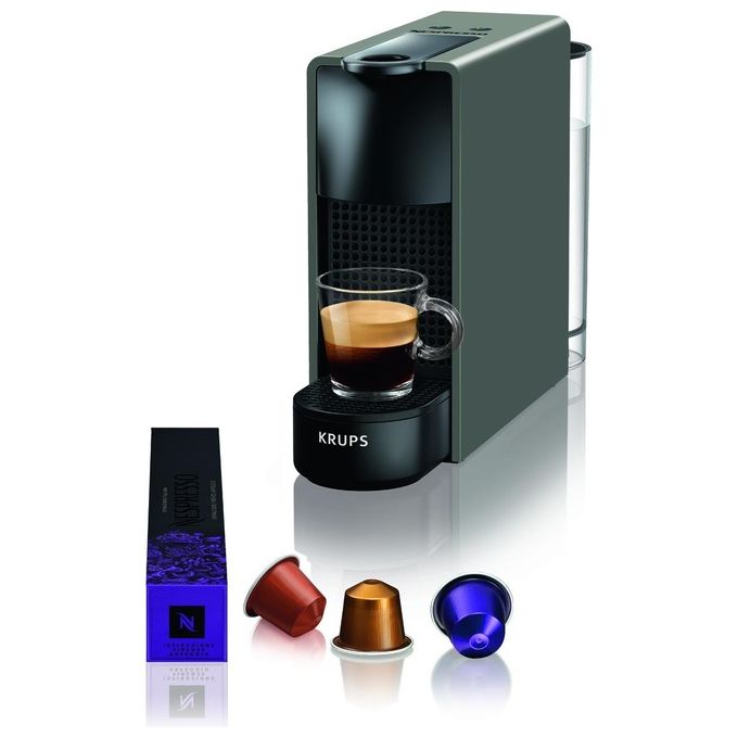 KRUPS XN110B Macchina per Caffe Nespresso con Serbatoio da 0,6 Litri e Design Grigio Compatta ed Efficiente