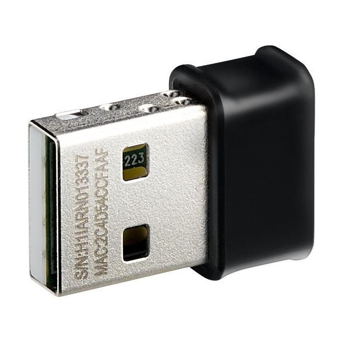 ASUS USB-AC53 Nano - Adattatore Wi-Fi e USB , (AC1200 Dual Band), 300 - 867 Mbps, Formato Compatto, Supporto MU-MIMO, Nero