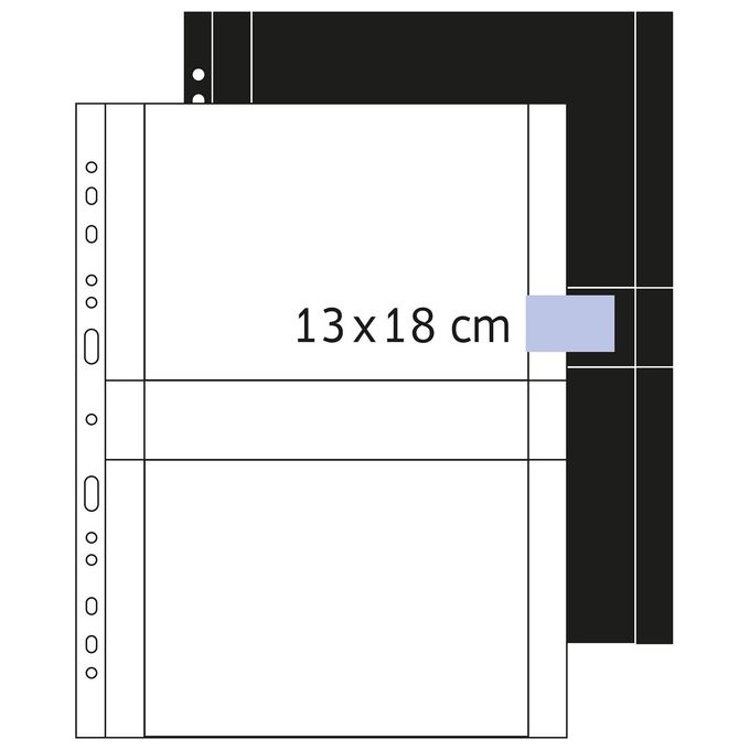 HERMA 7564 Fotophan Fotosichthüllen 13x18 cm 4 foto per custodia 250 pezzi colore Bianco