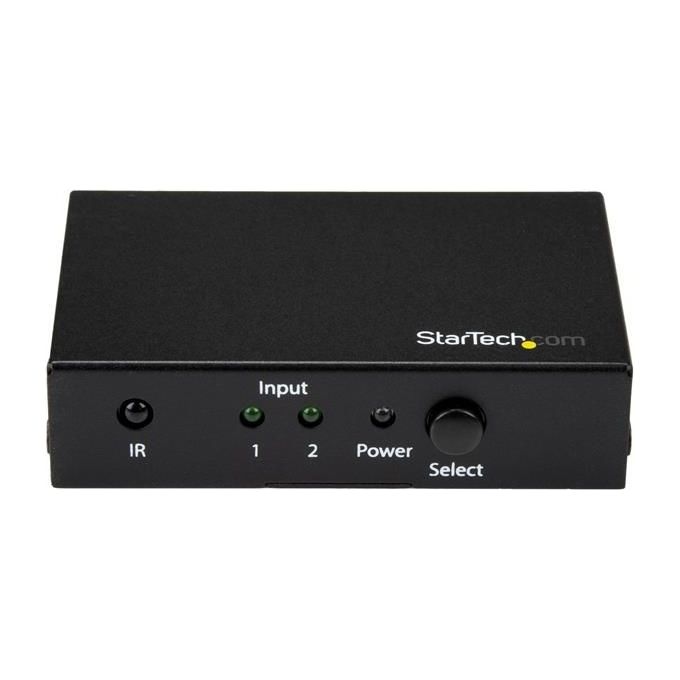 Startech Switch Hdmi a 2 Porte Commutatore Hdmi 2x1 Hd 4K 60hz