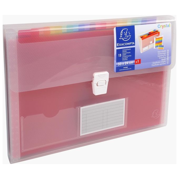 Exacompta Classificatore Crystal Colours