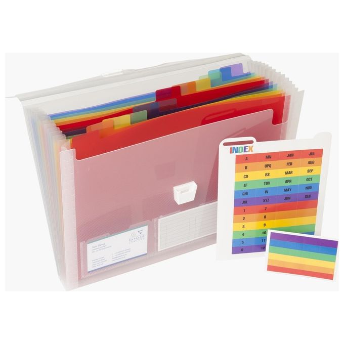 Exacompta Classificatore Crystal Colours