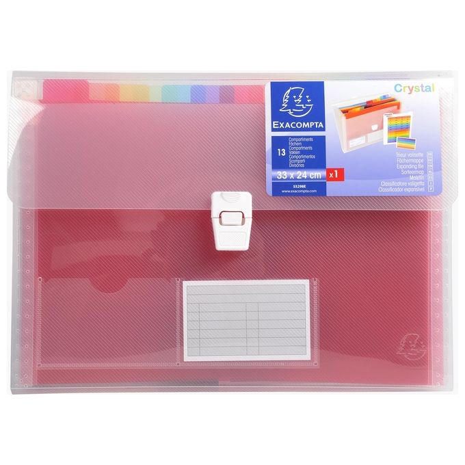 Exacompta Classificatore Crystal Colours