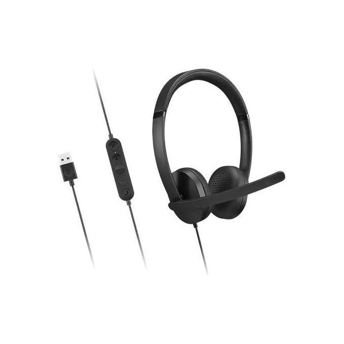 Lenovo 4XD1P83425  Cuffia e Auricolare Cablato a Padiglione Musica e Chiamate Usb Tipo a Nero