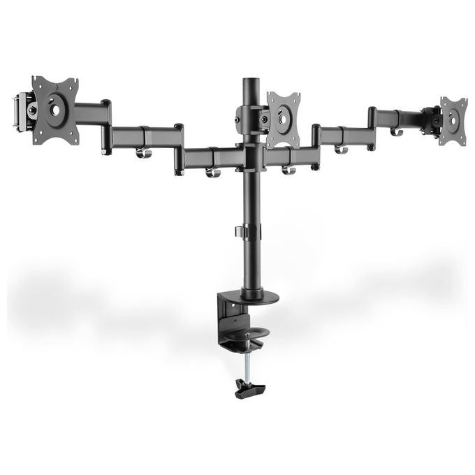 Digitus supporto triplo da monitor con morsetto