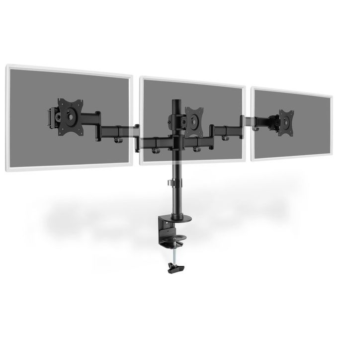Digitus supporto triplo da monitor con morsetto