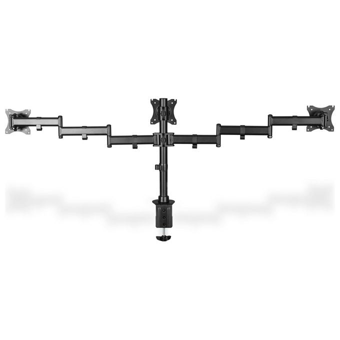 Digitus supporto triplo da monitor con morsetto