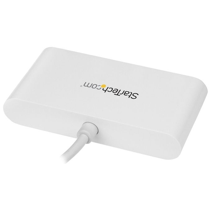 Startech Hub USB-C a 4 porte USB 3.0 - USB-C a 4x USB-A - Alimentato via bus - Bianco