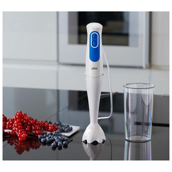 Braun MQ 3000 Smoothie Frullatore ad Immersione 0,6Lt 700W Blu-Bianco