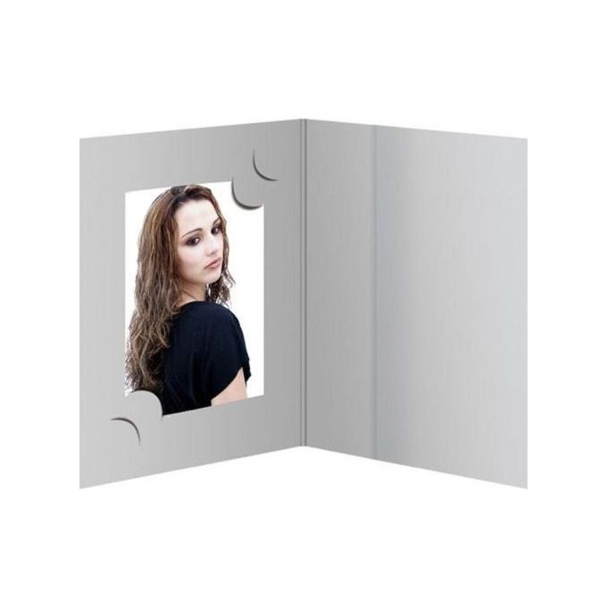 Daiber Cartoncino Portafoto Grigio per 3 Formati 100 Pezzi