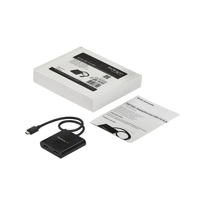 Startech Splitter Multi-Monitor USB-C a HDMI - Hub MST Tipo-C a 2 porte compatabile con Thunderbolt 3