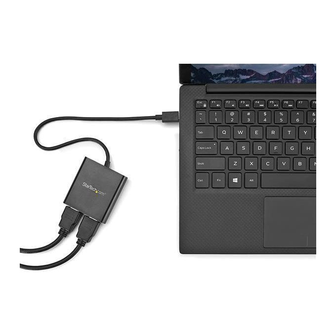 Startech Splitter Multi-Monitor USB-C a HDMI - Hub MST Tipo-C a 2 porte compatabile con Thunderbolt 3