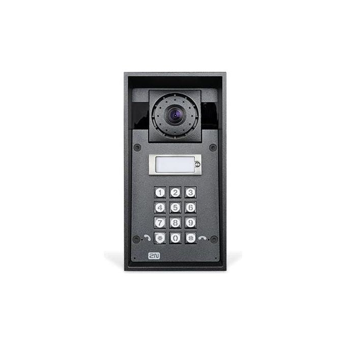 2N 9151101CHKW Helios IP Force Videocitofono IP 1 pulsante camera HD 10 W PoE IP69K colore Nero