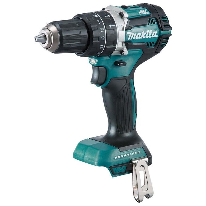 Makita DHP484Z Trapano Avvitatore a Percussione Brushless 18V 54Nm 2 velocita' mandrino senza chiave colore Nero Blu