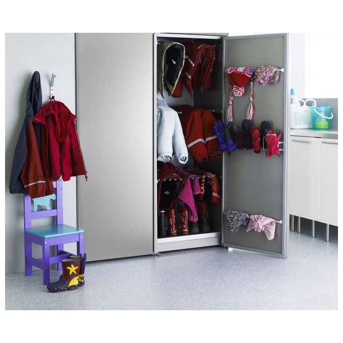 Asko DC7784V Armadio Asciugabiancheria Ventilato 4 Kg 60 dB Libera Installazione (185x60x60 cm) colore Acciaio Inox