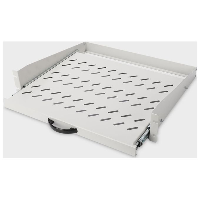 Digitus ripiano per armadi rack estraibile 2u 367mm per montanti frontali