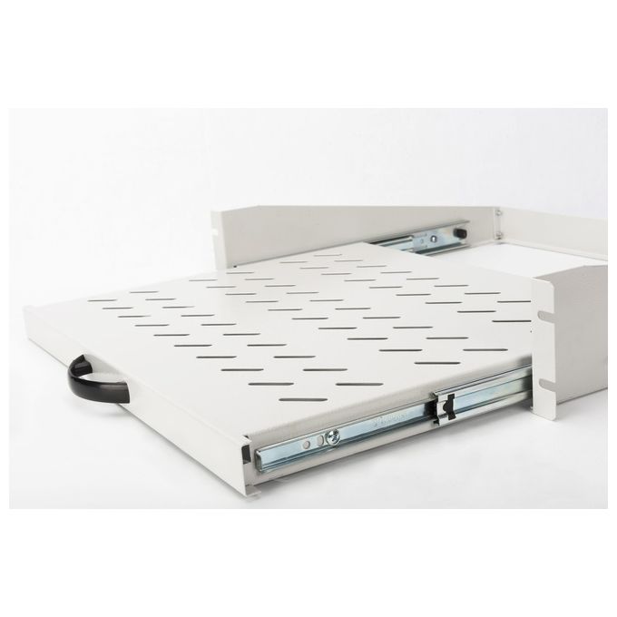 Digitus ripiano per armadi rack estraibile 2u 367mm per montanti frontali